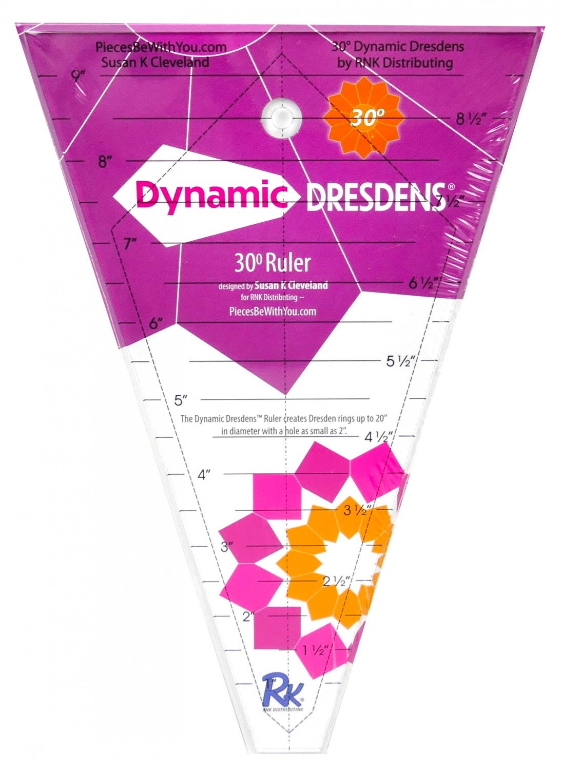 30 Degee Ruler Dresden 30 Degree Ruler | A Little Piece of Mind Quilt Shop